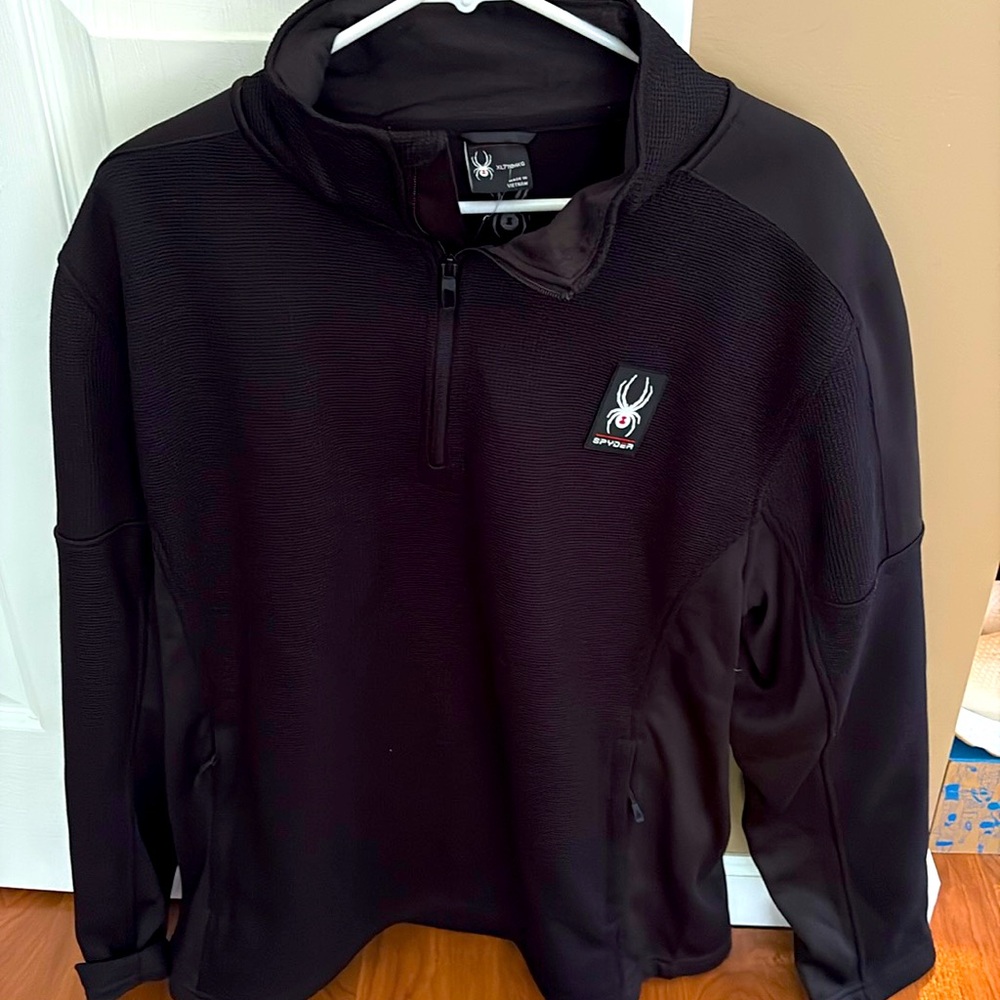 Brand new men’s Spyder zip up- size XL
